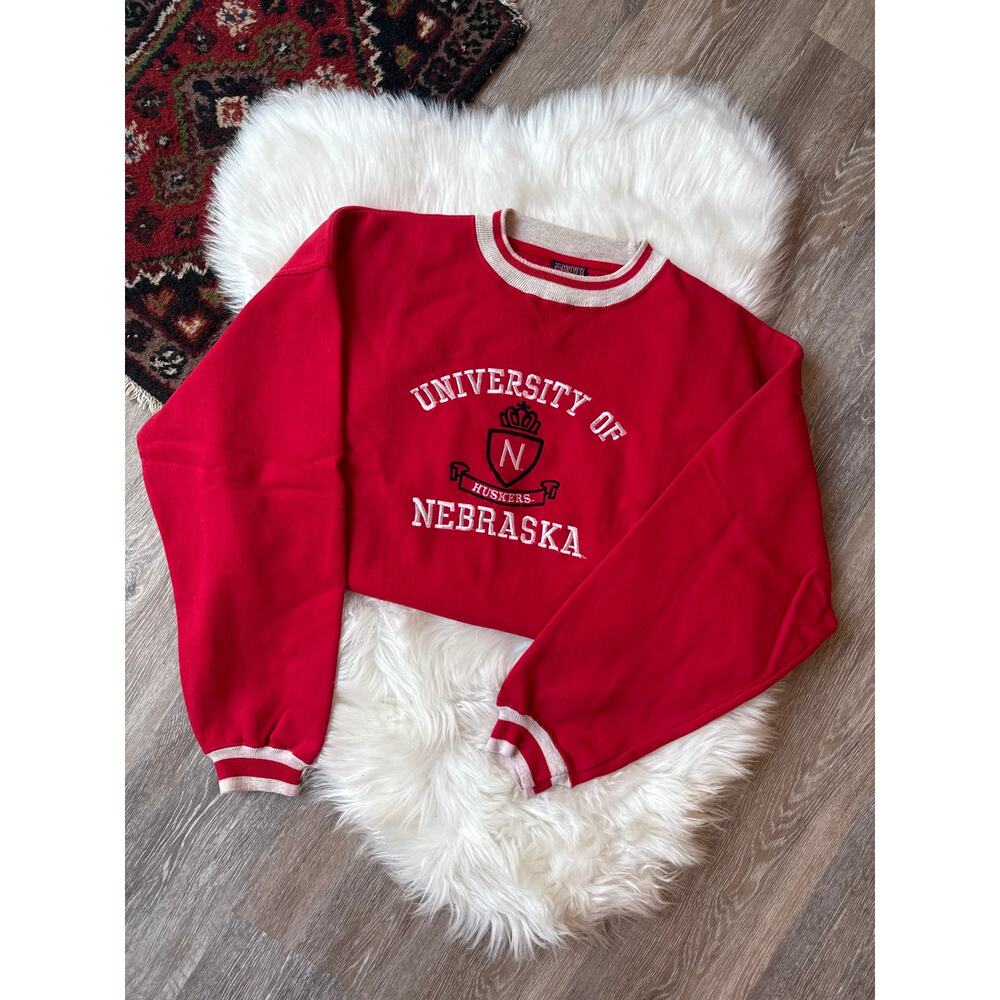 Vintage University of Nebraska Huskers Crew - Size XL